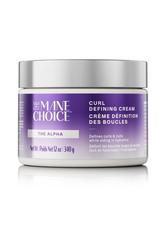 THE MANE CHOICE ذا مين تشويس ذا ألفا كرلي آز كان بي كرل ديفاينينج كريم 12 أوقية يحدد ويرطب وينعم تجعيد الشعر المجعد والمموج والمجعد معزز ببيوتين وفيتامين E خالي من البارابين - Image 2
