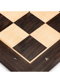 18.875" Professional Wooden Tournament Chess Board/African Palisander & Maple Inlaid /2.0" Squares W/Notation - pzsku/Z9B9BCE24B86FFBB1A21DZ/45/_/1724480187/cb1d0d38-2672-4534-8eb8-0bc4dc289f71