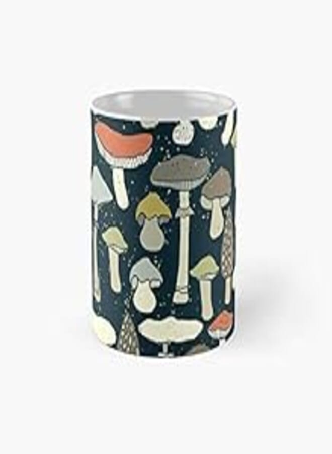 Forest Mushroom Lovers Rejoice - Woodland Hunter Design Morel Lover Classic Mug Best Gift Funny Coffee Mugs 11 oz 