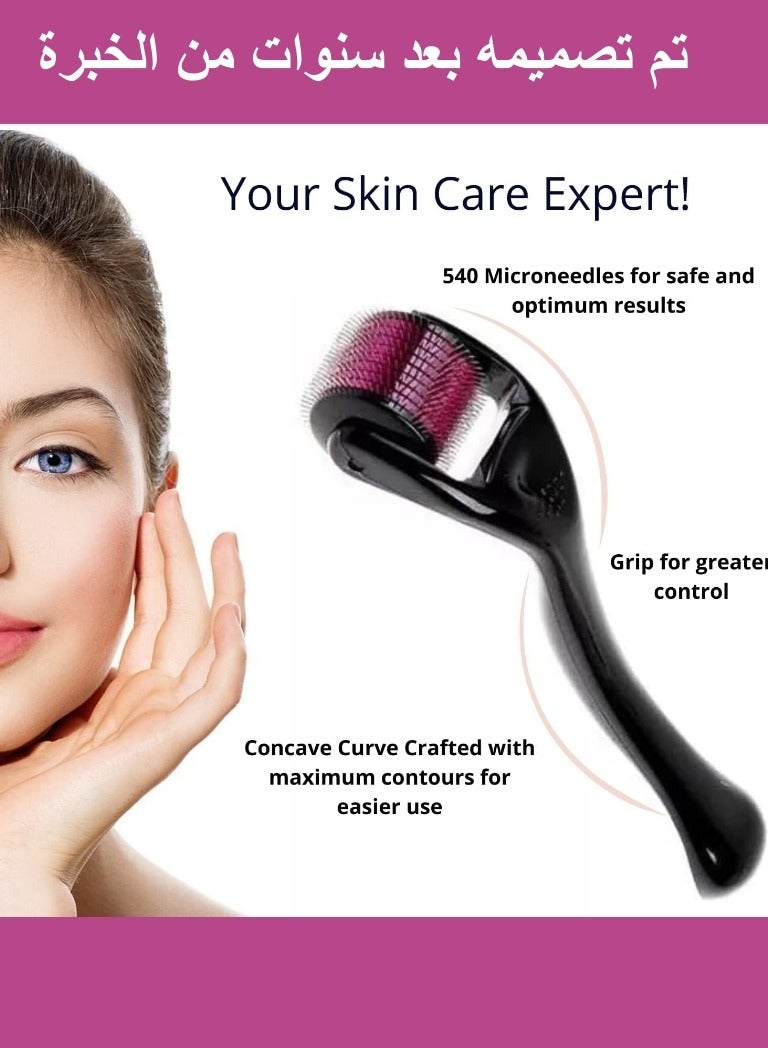 Derma Roller System 0.50mm with 540 Needles for Skin Stimulation and Hair Growth - Image 4