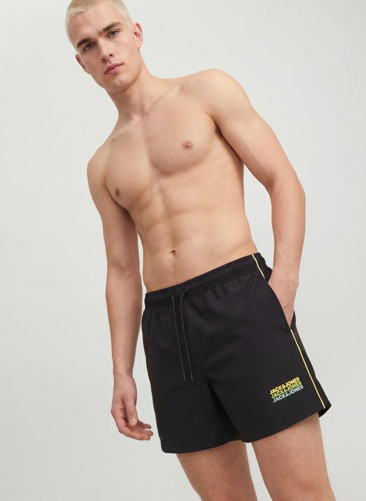 JACK & JONES Logo Drawstring Swim Shorts - Image 3