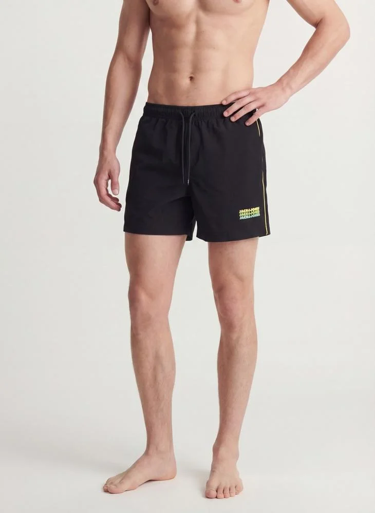 Logo Drawstring Swim Shorts