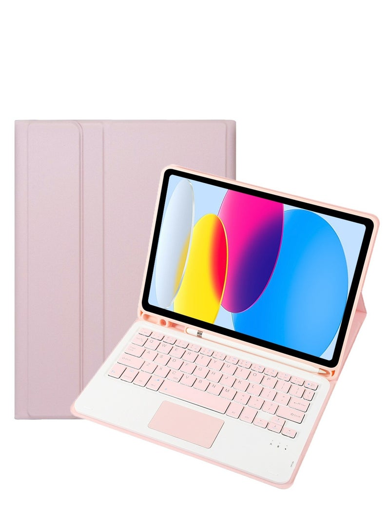 لوحة مفاتيح ثنائية اللغة مع لوحة لمس متوافقة مع سامسونج تاب إس 11 أولترا 14.6 2025، لوحة مفاتيح مغناطيسية قابلة للفصل تحتوي على حامل للقلم