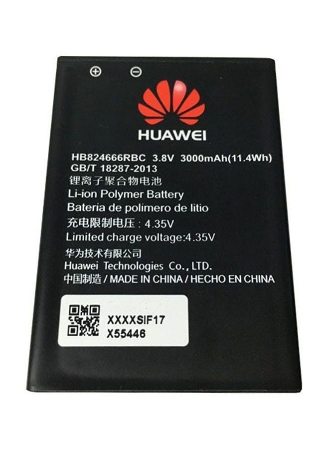 HUAWEI 3000 mAh Battery For Portable Router HB824666 Black - Image 1