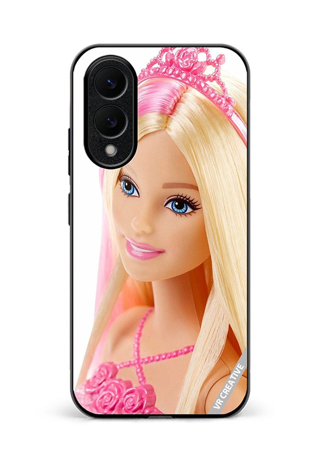 VR CREATIVE Protective Case Cover For Samsung Galaxy S25 Edge Barbie With Hair Design Multicolour