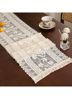 Generic French Elegant Lace Table Runner Decoration Dining Table, TV Cabinet, Shoe Cabinet, Coffee Table, Table Runner (Size: 30cmX180cm)  - Image 2