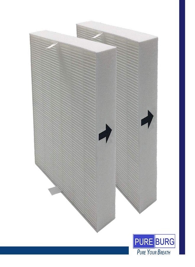 PUREBURG فلتر هيبا بديل من بيوربيرغ HPA100 متوافق مع أجهزة تنقية الهواء من سلسلة هانيويل HPA090 وHPA094 وHPA100 وHPA104 وHPA105 وHPA106، رقم القطعة: HRF-R1 وHRF-AP1 وHRF-ARVP100 - Image 2