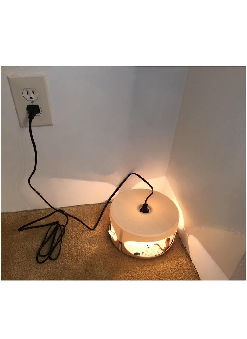 KASTWAVE - Flea Trap, Indoor Sticky Flea Trap with 2 Glue Discs Odorless Non-Toxic Natural Flea Killer Trap Pad Bed Bug Trap Light Bulb Pest Control for Home House Inside, Safe for Children Pet Dog Cat - Image 1