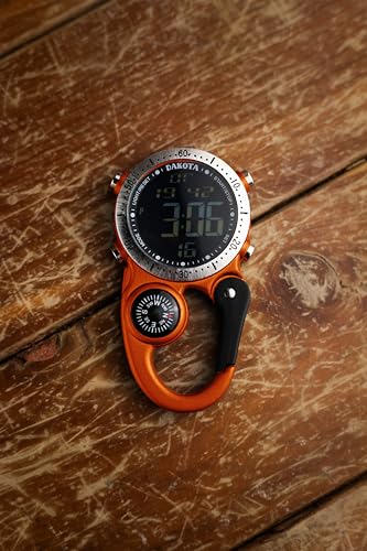 Dakota Digital Backpacker Clip, Fob and Pocket Watch, Alarm, Stopwatch, Timer and Dual Time, Outdoor Gifts for Men and Women, Tactical Digital Watch - Image 3