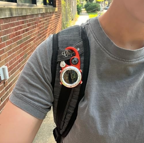 Dakota Digital Backpacker Clip, Fob and Pocket Watch, Alarm, Stopwatch, Timer and Dual Time, Outdoor Gifts for Men and Women, Tactical Digital Watch - Image 4