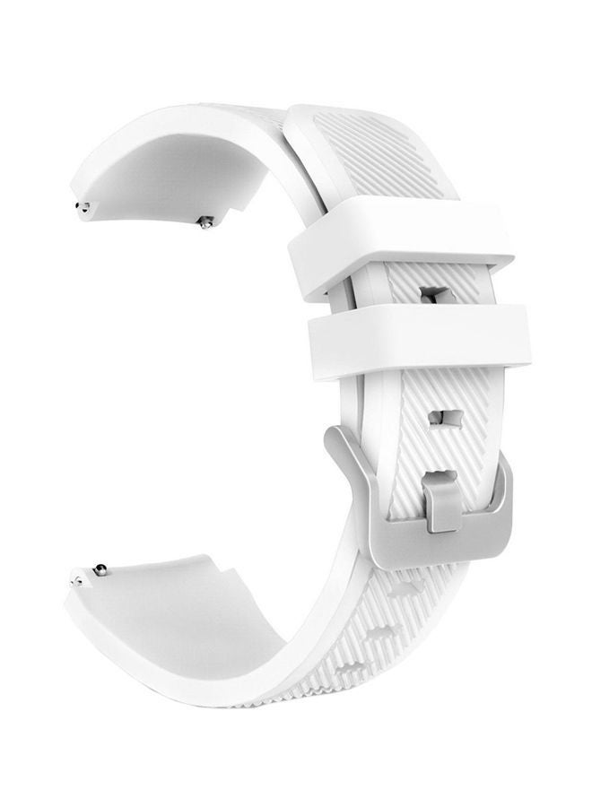 NIBEMINENT Samsung Gear S3 Frontier / Classic Moto 360 2nd Gen Sport Strap White