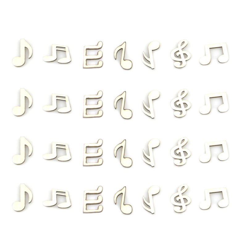 2pcs 1 Bag of 200Pcs Decorative Slices Note Shape Pieces DIY Ornament Craft ( Lubricious) - Image 2