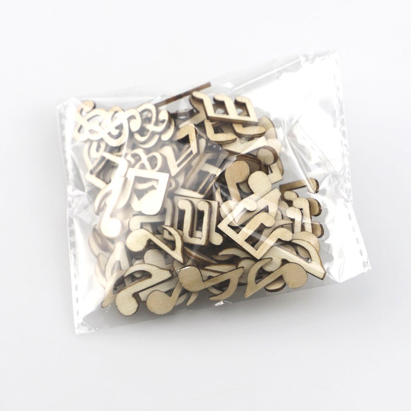 2pcs 1 Bag of 200Pcs Decorative Slices Note Shape Pieces DIY Ornament Craft ( Lubricious) - Image 3