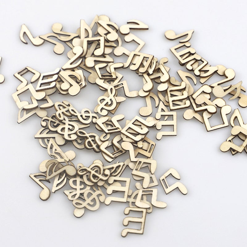 2pcs 1 Bag of 200Pcs Decorative Slices Note Shape Pieces DIY Ornament Craft ( Lubricious) - Image 5