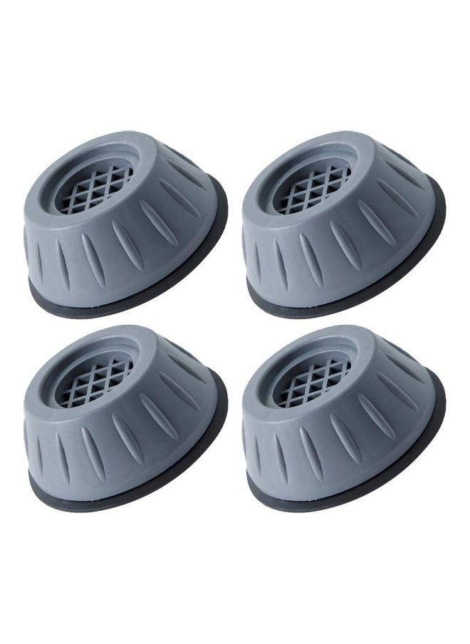 Generic Set Of 4 Anti Vibration Washing Machine Pads Grey/Black 10.5cm  - Image 1