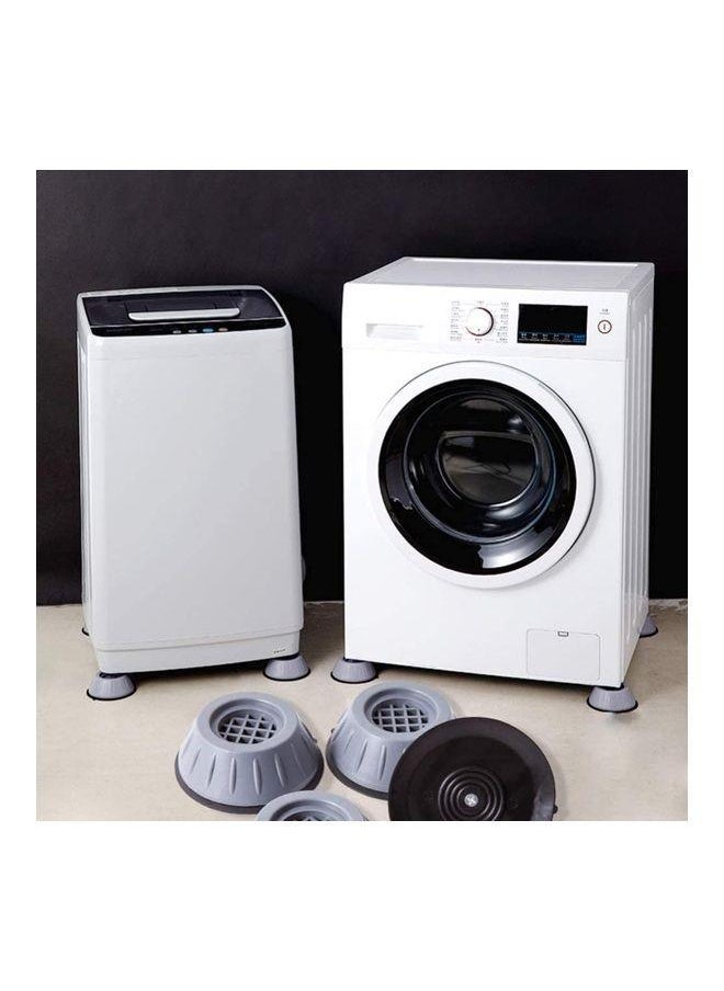 Generic Set Of 4 Anti Vibration Washing Machine Pads Grey/Black 10.5cm  - Image 4