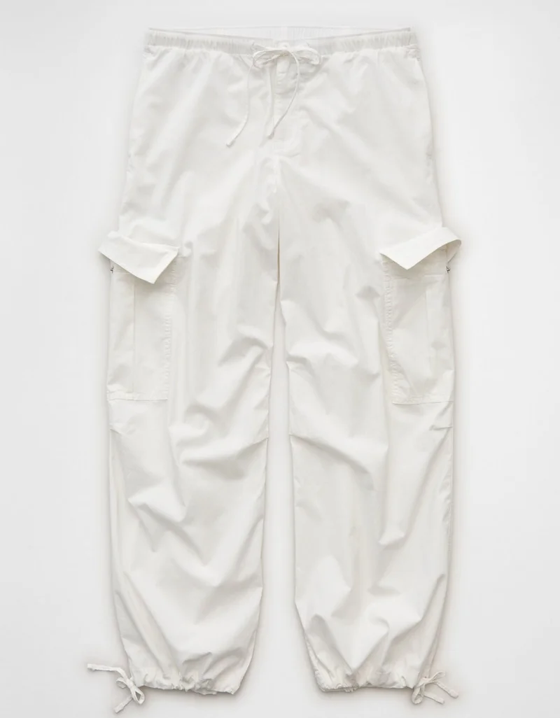 American Eagle  AE Low-Rise Cargo Parachute Pant for Women | Best Price UAE