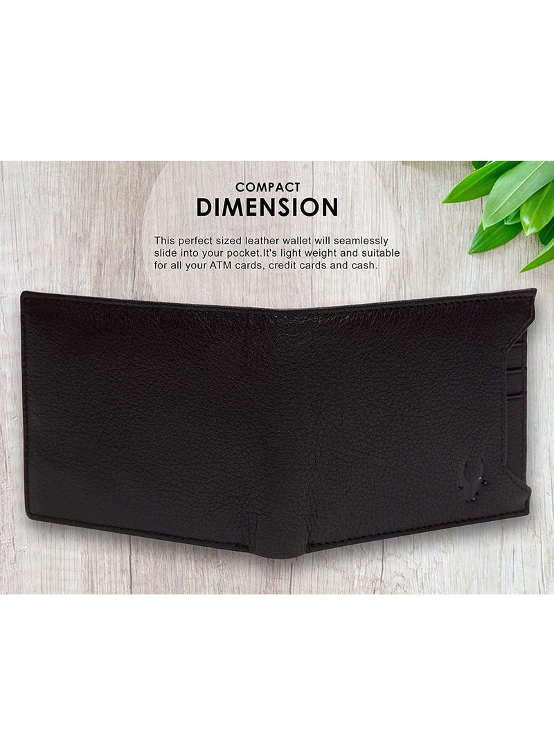 WildHorn Rfid Protected Leather Wallet For Men, Black - Image 5