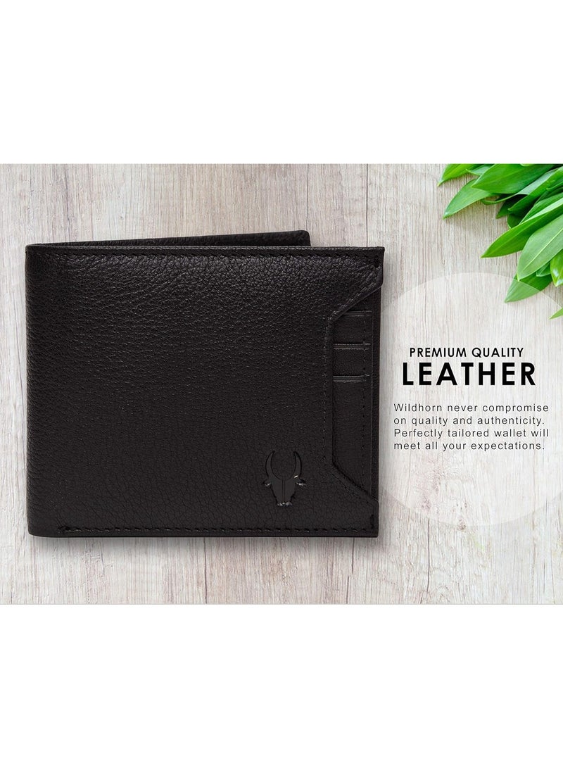 WildHorn Rfid Protected Leather Wallet For Men, Black - Image 3