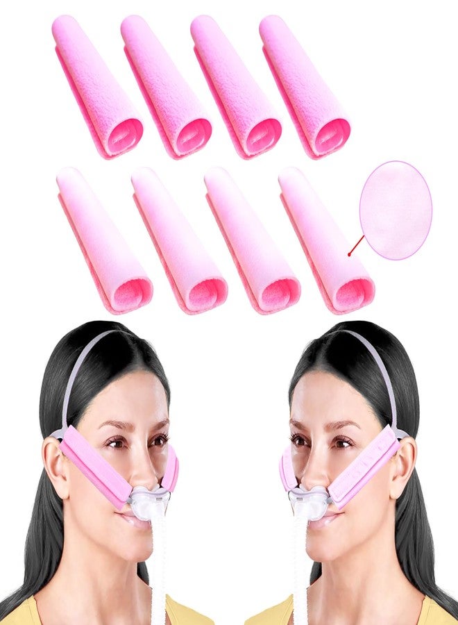NATAKU８Pack Satin Strap Covers, Breathable Silk Strap Cushions for Mask Strap Headgear, Universal and Reusable Fleece Strap Comfort Pad, C Papa Accessories & Supplies for Reducing Red Mark - Image 1