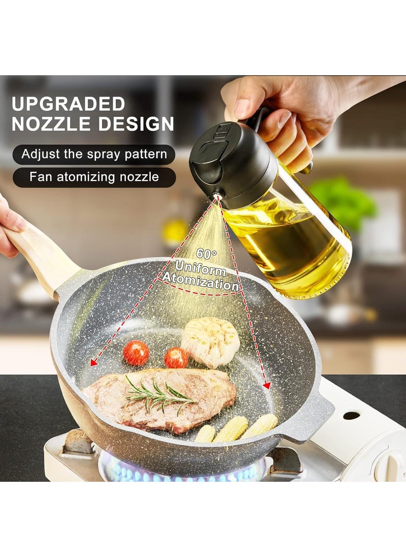 KBDev KBDev Glass Oil Sprayer and Dispenser Bottle for Kitchen2 in 1 Olive Oil Sprayer and Oil DispenserOil Spray Bottle 500Ml for CookingKitchenBBQ Air Fryer Salad Frying Baking Oil Sprayer Bottle  - Image 4