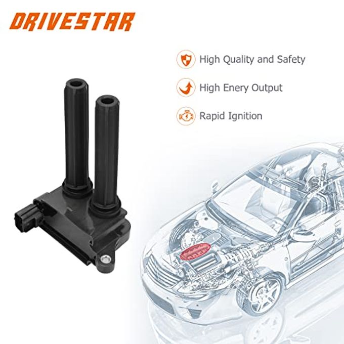 DRIVESTAR UF504 C1526 Ignition Coil Pack 2006-2010 for Dodge Ram 1500, 2008-2018 Challenger, 2006-2019 Charger, 2006-18 for Jeep Grand Cherokee, Commander, for Chrysler Aspen 300 V8 5.7L 6.4L - Image 3