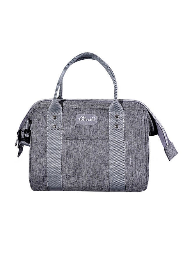 Sunveno Stylish, Lightweight Mini Grab And Go Baby Diaper Bag - Grey - Image 1