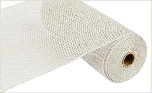 Craig Bachman Poly Burlap Deco Mesh 10 x 10 Yards White