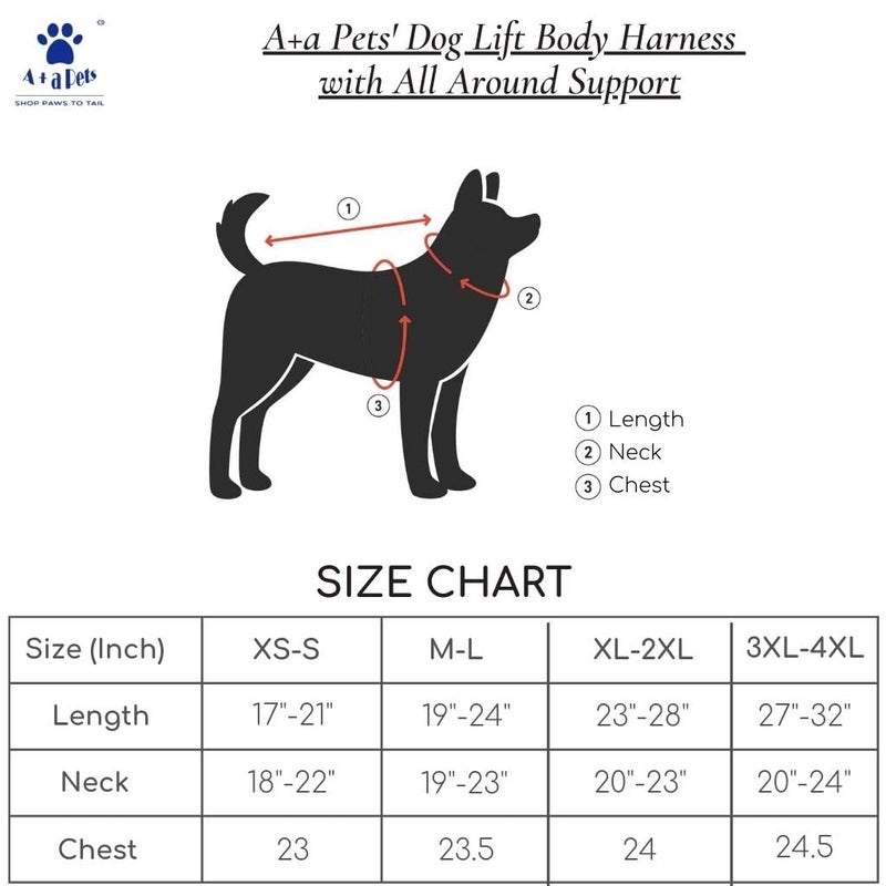 A+a Pets 'Dog Lift Full Body Support Harness (XL-2XL) - Image 3