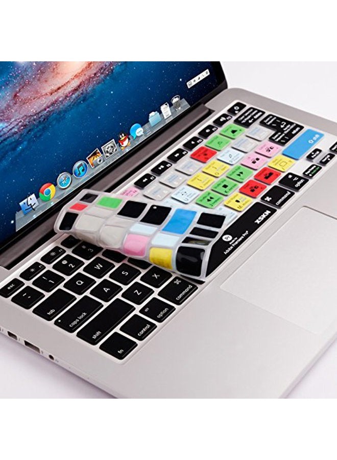 XSKN Adobe Premiere Shortcuts Keyboard Skin Silicone Hotkeys Keyboard Cover for Macbook Air 13 & Macbook Pro 13 15 17, Retina (US/European ISO Keyboard) - Image 4