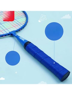 PEAK Children's Iron Alloy Badminton Racket With Edge Wrapped Design,Beginner Kindergarten Elementary School Student Parent-Child Ultra Light Double Racket  - Image 2
