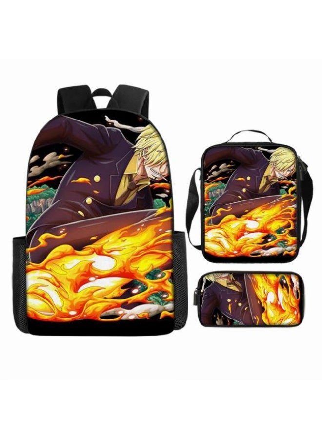 عام أحدث نموذج عالمي من الكرتون طباعة ثلاثة قطعة حقيبة مجموعة ( الطلاب ، الأطفال ، الأصدقاء ، نزهة ، تسلق الجبال ، الخ . ) - Image 2