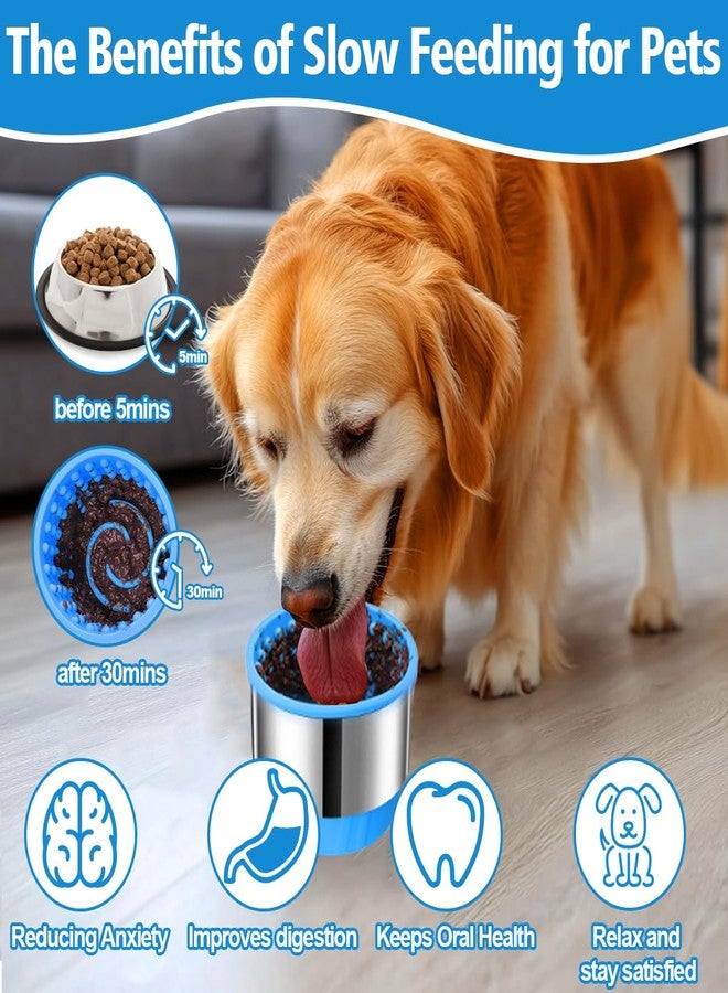 AIERSA Metal Anti-Chew Dog Bowl, Slow Eating Lick Bowl for Large Small Puppy Dogs - Image 2