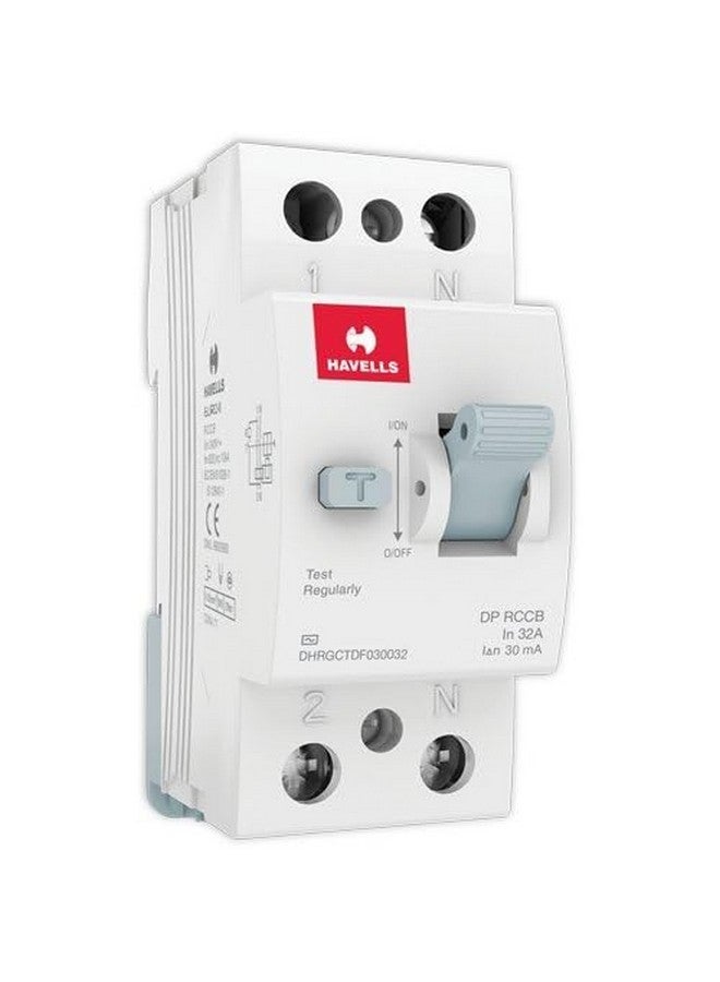 Havells DHRGCTDF030032 RCCB 'AC' Type DP PVC Plastic Base Model (White) - Image 2