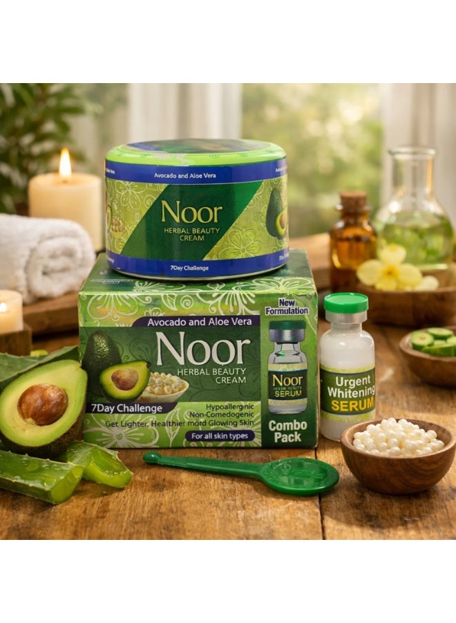 Noor Herbal Beauty Cream With Serum Combo Pack, 30 gm - Pack of 1 - Image 4