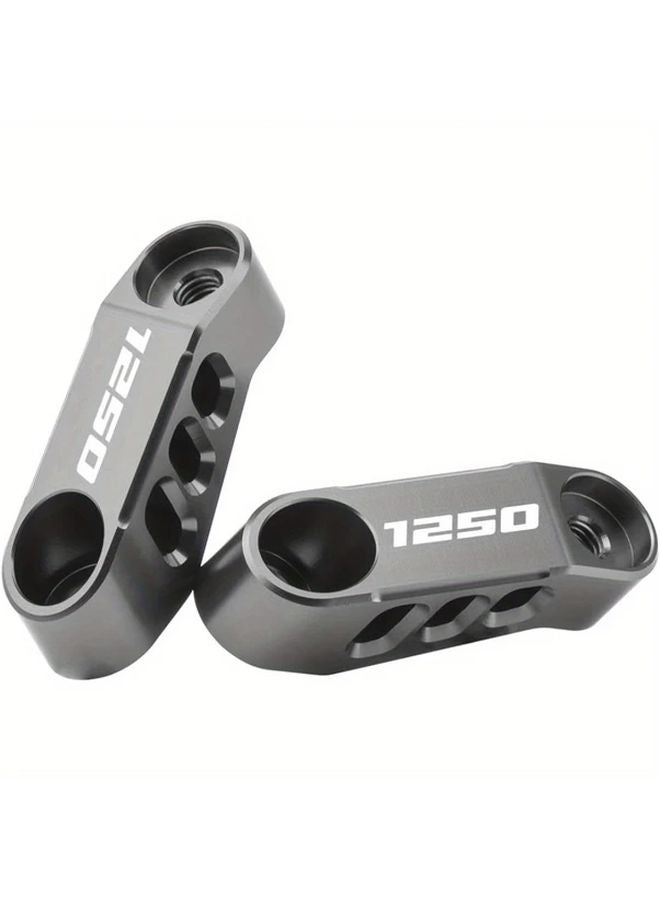 شواييس مرايا دراجة نارية باللون الرمادي لـ بي إم دبليو R1250GS وR1250GS Adventure وR1250R موديلات 2019-2024 - Image 1