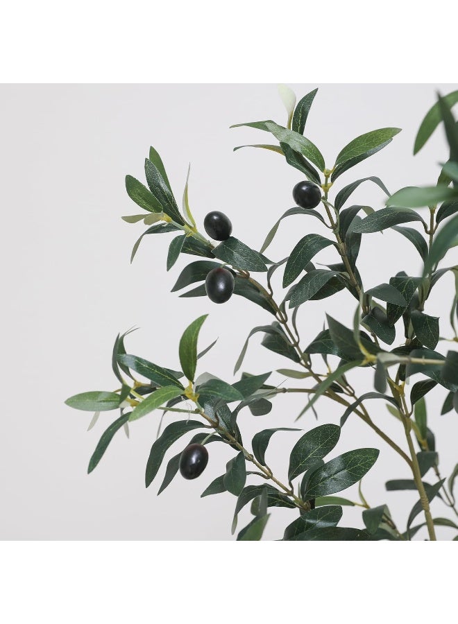 MOMENT Artificial Olive Tree, 180Cm Tall Faux Plant/Secure Pe Material & Anti-Tip Tilt Protection Low-Maintenance Plant/Lifelike Green Fake Potted Tree For Home Office Warehouse Decor Indoor Outdoor  - Image 4