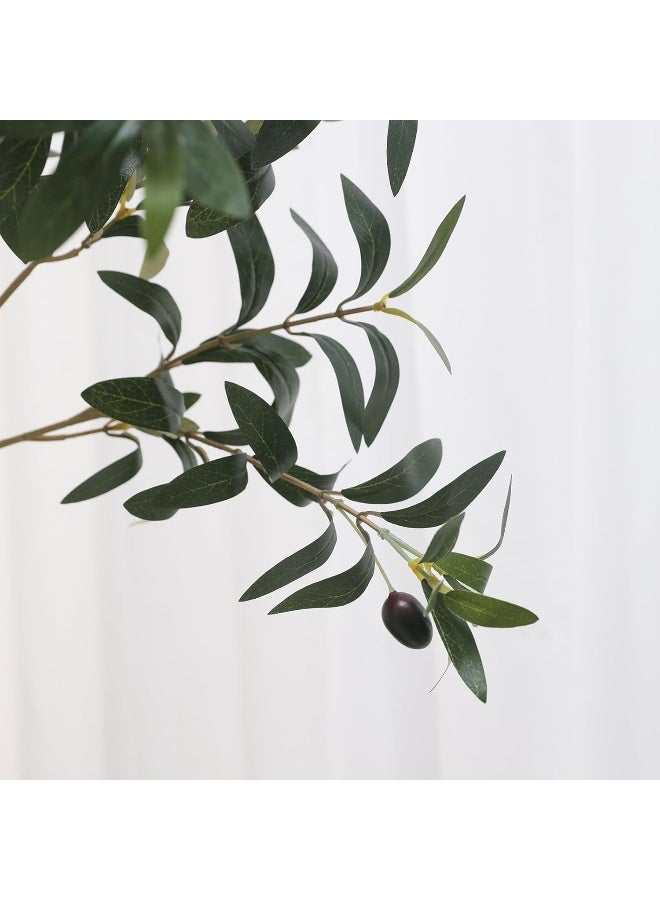 MOMENT Artificial Olive Tree, 180Cm Tall Faux Plant/Secure Pe Material & Anti-Tip Tilt Protection Low-Maintenance Plant/Lifelike Green Fake Potted Tree For Home Office Warehouse Decor Indoor Outdoor  - Image 5