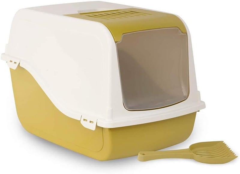 MP Bergamo Ariel Litter Box with Charcoal Filter - Assorted Colors - Image 4