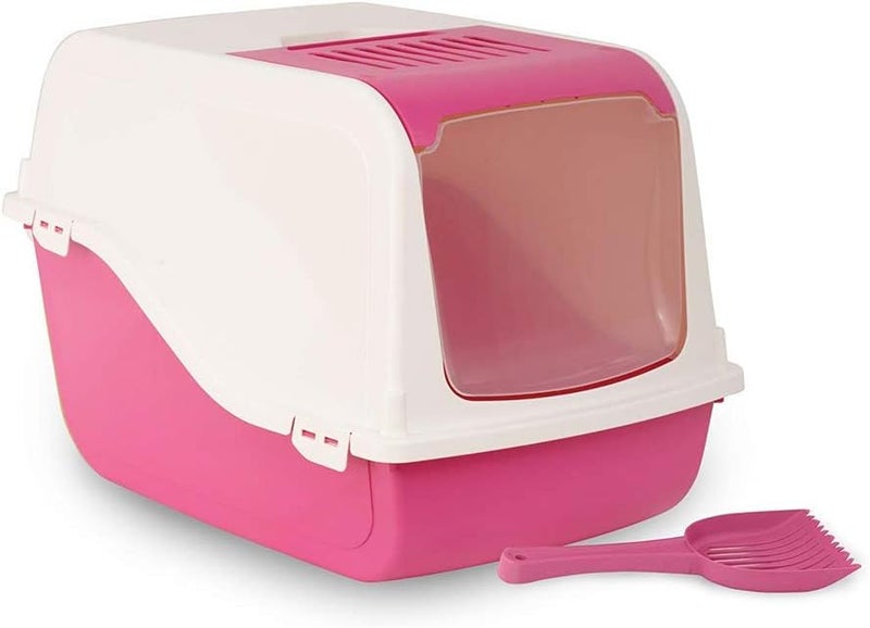MP Bergamo Ariel Litter Box with Charcoal Filter - Assorted Colors - Image 2