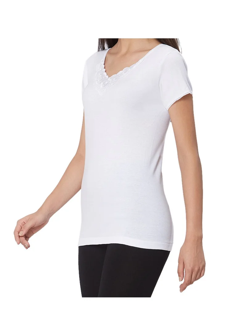 BYC GIRLS COTTON UNDERSHIRT (PACK OF 3) - WHITE