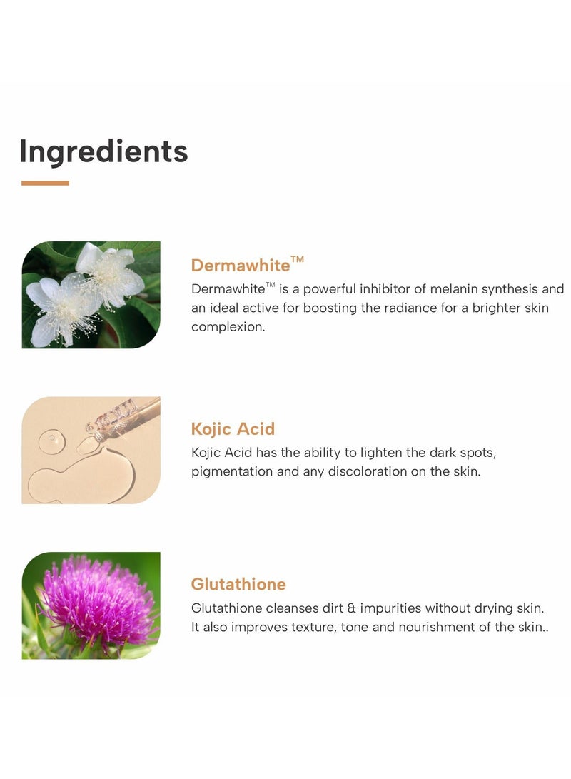 DERMATOUCH Kojic Acid 1% Soap with Glutathione, for Men & Women, Suitable for All Skin Types, 75g , 2 packs - Image 4