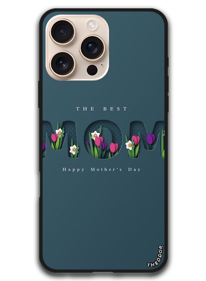 Theodor Protective Case Anti Scratch Shock Proof Bumper Cover For iPhone 16 Pro (6.3)-inch Best Mom - Image 1