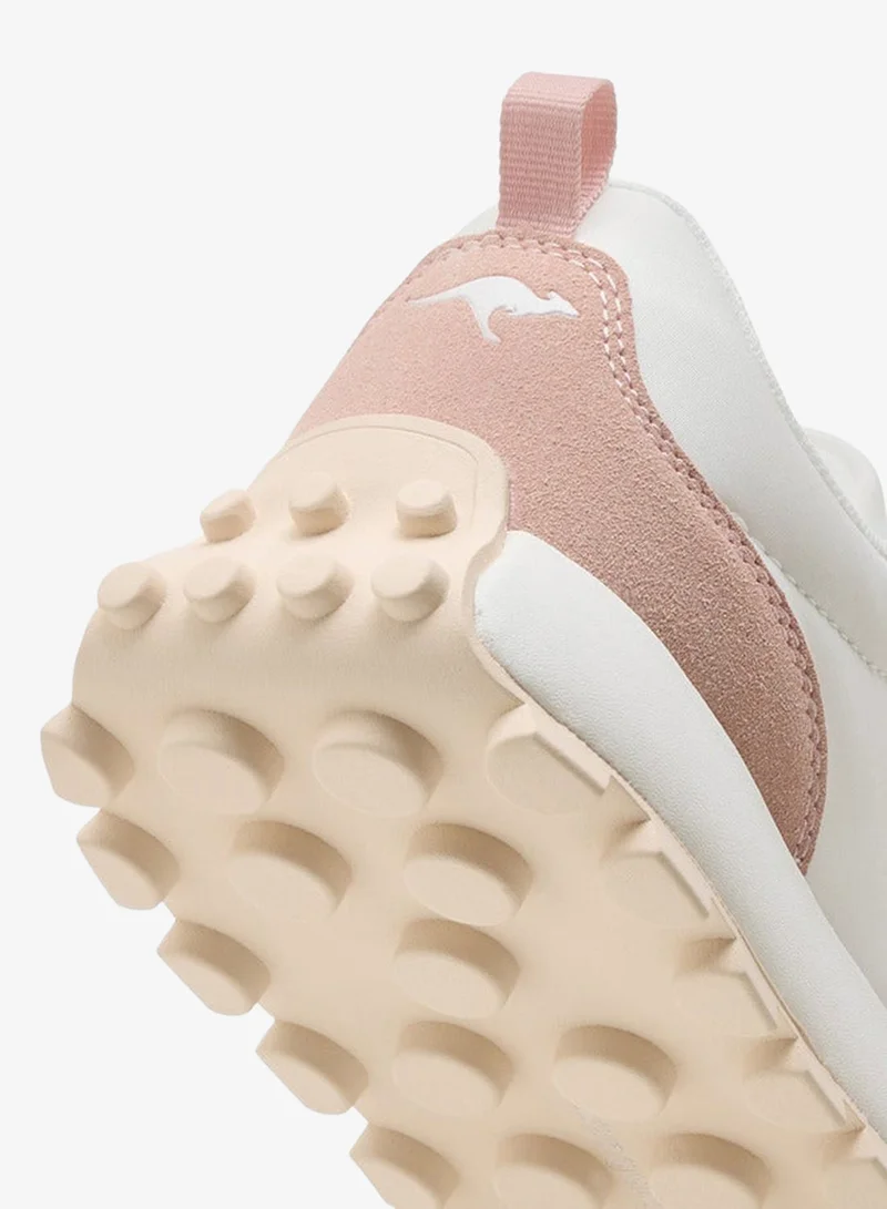 kangaROOS WHITE Women's Panelled Lace-Up Sports Shoes for Women | Best Price UAE