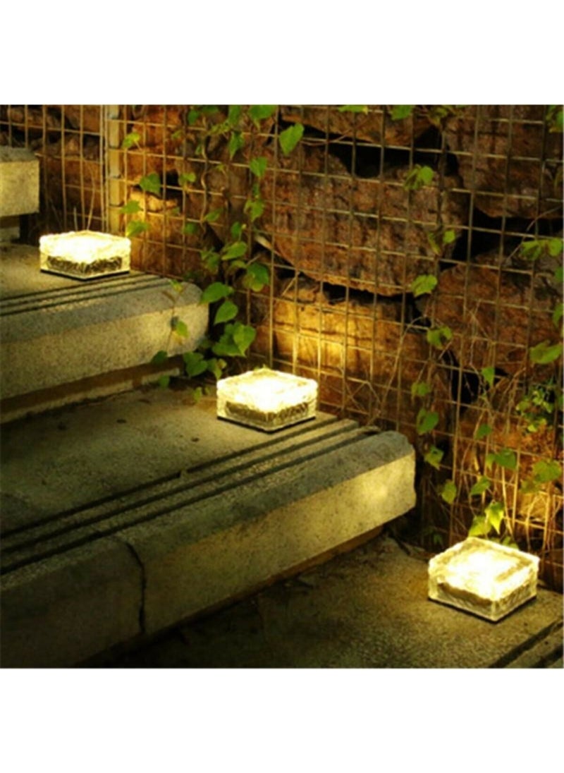 Evdeki Çarşı Solar Solar Powered Ice Glass Floor Decorative Garden Lighting LED Crystal  - Image 2