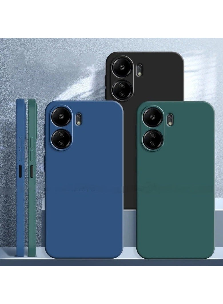 غطاء حماية لهاتف Xiaomi Redmi 13C من السيليكون الناعم، غطاء واقٍ خفيف الوزن للصدمات مع حماية للكاميرا مصمم لهاتف Xiaomi Redmi 13C - Image 3