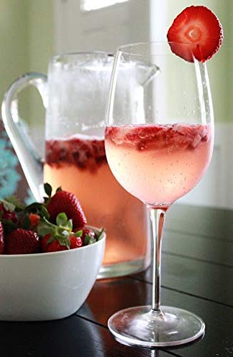 NVRA Italian Premium Wine Glass Ideal for White or Red Wine Party Glass Whisky Glass Clear Glass 400 ml Pack of 6 Crystal Clear Tableware Glass Crystalline Luxury Party Glass - Image 3
