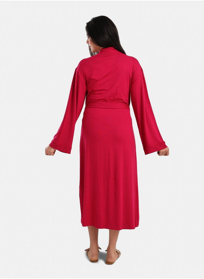 Carina - Long Sleeves Plain Robe - Image 1
