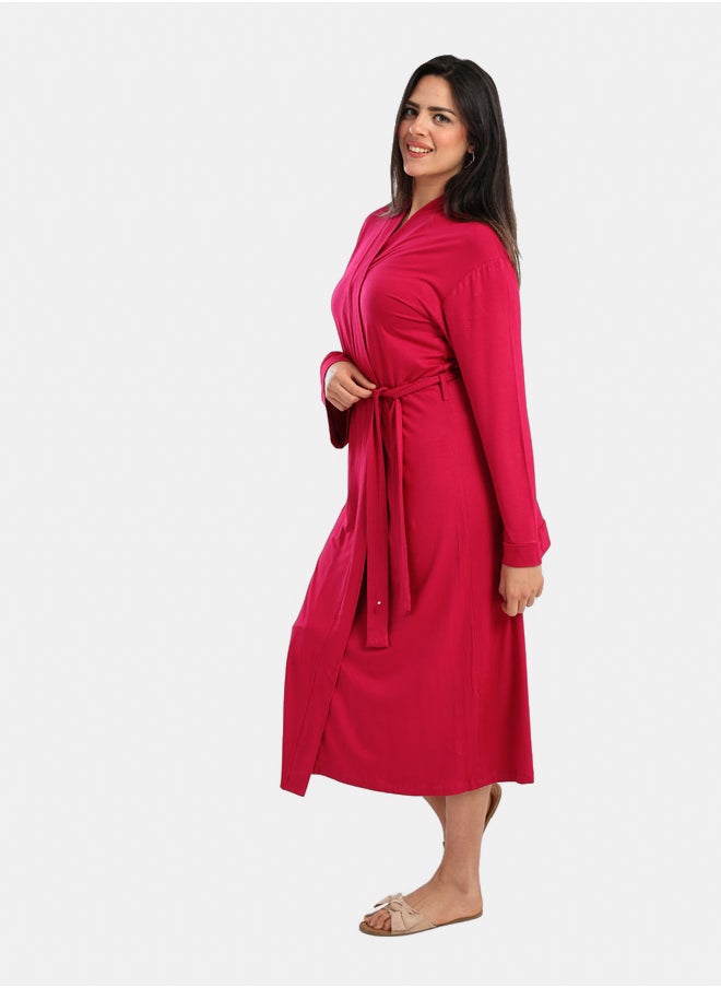 Carina - Long Sleeves Plain Robe - Image 1