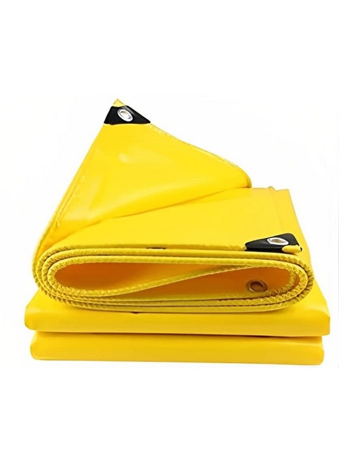 SR TRENDS™ Yellow Heavy Duty Tarpaulin Tirpal Tadpatri Tharpai Thadika, Extra Strong, Eyelets, UV Resistant, 100% Waterproof Virgin, 6 Layer MLCL 3D Rib Technology-1 No. (30 X 20 FT) - Image 3